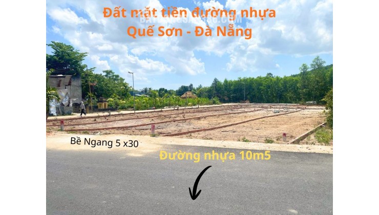 Đất ven Đà Nẵng - sát QL1A mặt tiền đường nhựa 10m5